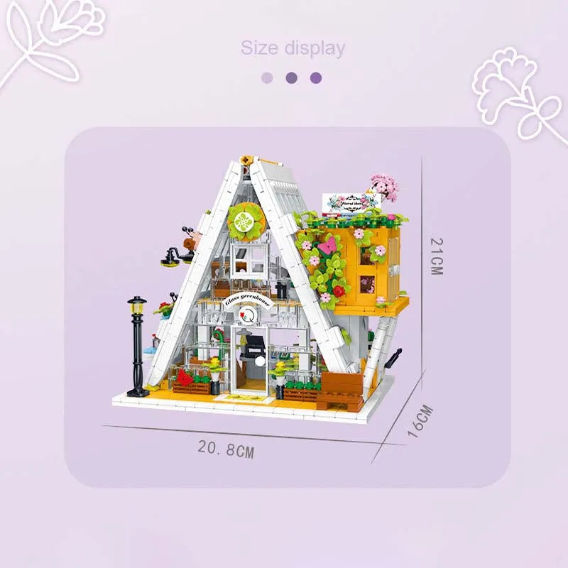 MORK MOC Building Block Set: Flower Shop, Model 031065