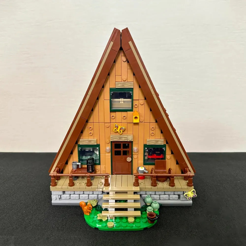 MOC Building Block Set: A Frame Cabin, Model 67001