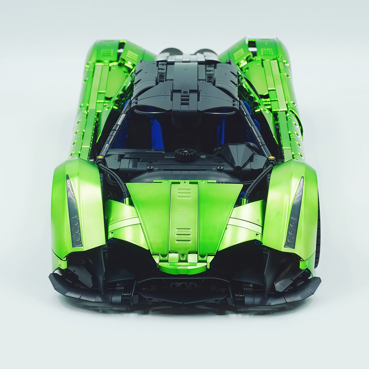 Trilumity Building Block Set: 1:8 Devel sixteen V16 | Neon Green Custom Edition | Officially licensed (4016Piece)