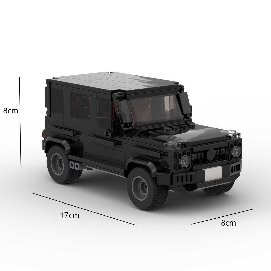 Trilumity MOC Building Block Set: 1:24 Mercedes-Benz Car (300+-Piece) | MOC Building Set