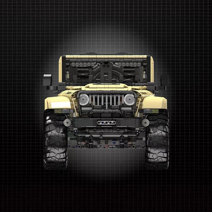 Mould King MOC Motorized Building Block Set: RC Jeep Wrangler SUV Car, Model K13184