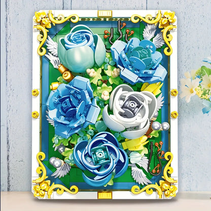 JieStar MOC Building Block Set: Heart Of The Ocean Picture Frame, Model JJ9029