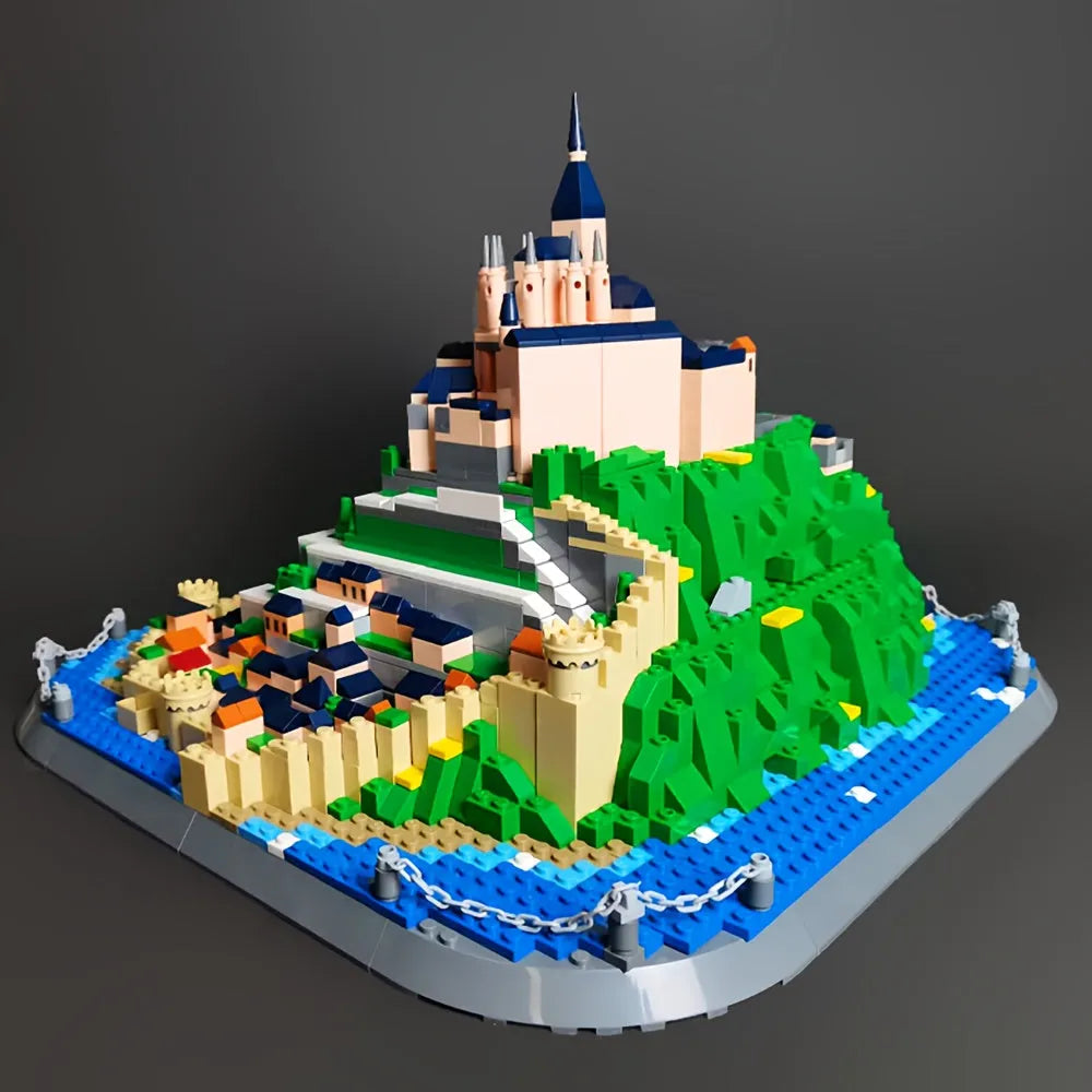 Wange MOC Building Block Set: Famous Saint Michel Mount, Model 6233