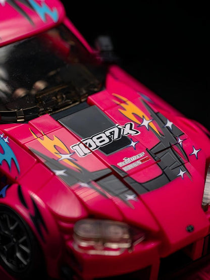 Trilumity Building Block Set: Toyota Supra r32 1097x with Container Display Case (415-Piece)