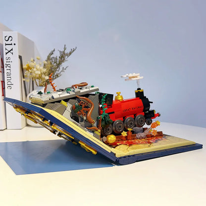 JieStar MOC Building Block Set: Harry Potter MOC Hogwarts Express Train, Model JJ9059