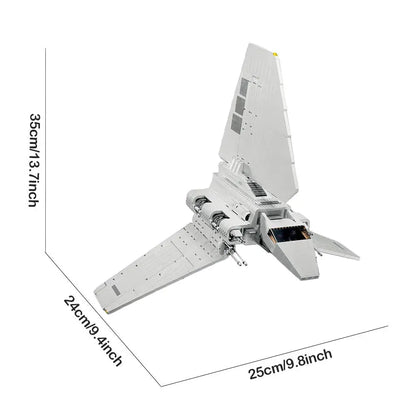 MOC Building Block Set: Star Wars Imperial Shuttle Space Ship