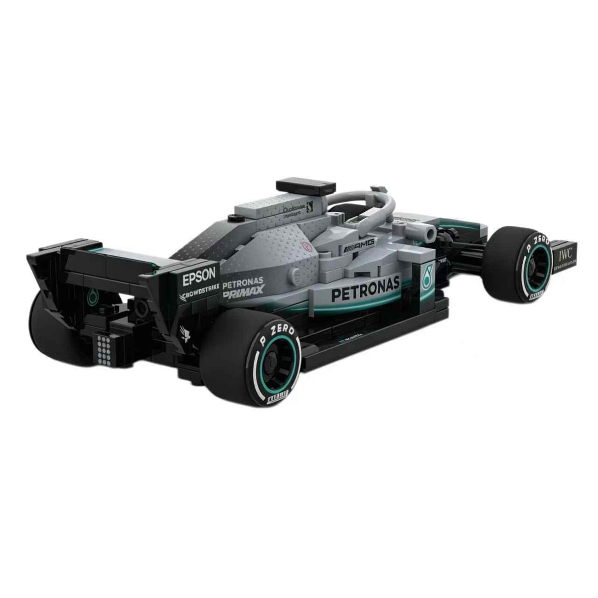 Trilumity Building Block Set: 1:24 Mercedes-Benz W10 F1 Car | Includes a Complete Set of Stickers (246Piece)