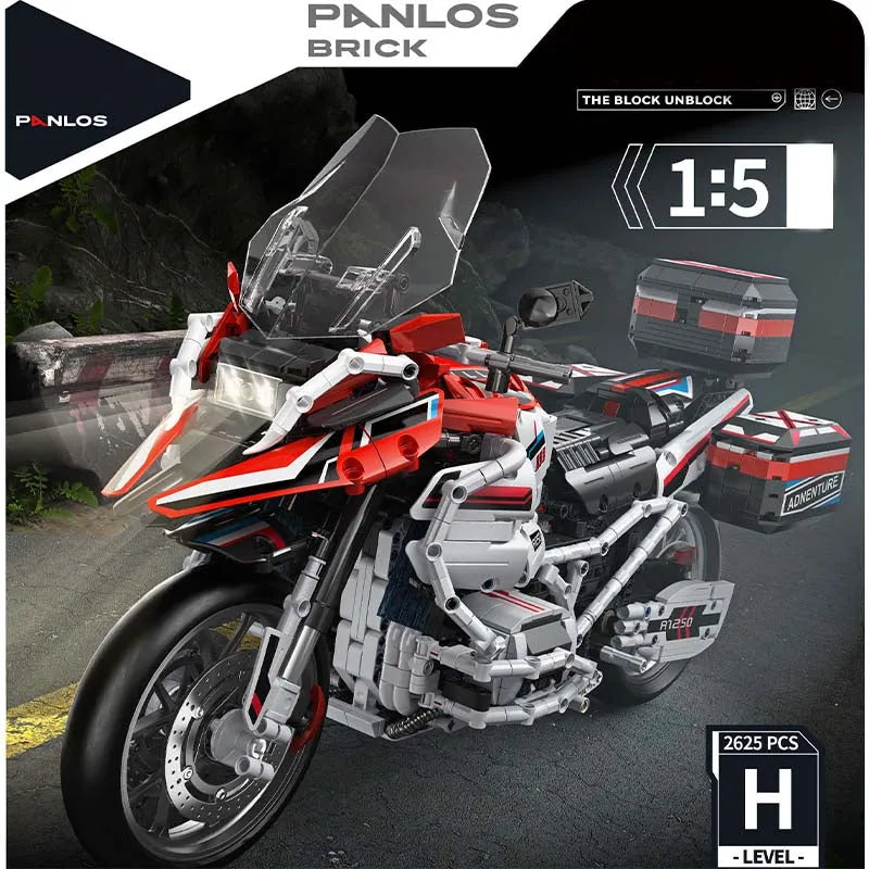 Panlos MOC Building Block Set: BMW R1250 Super Motorcycle, Model 672109
