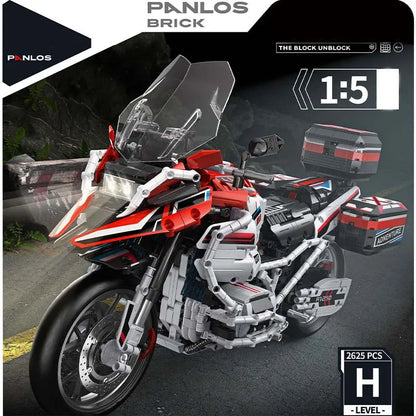 Panlos MOC Building Block Set: BMW R1250 Super Motorcycle, Model 672109
