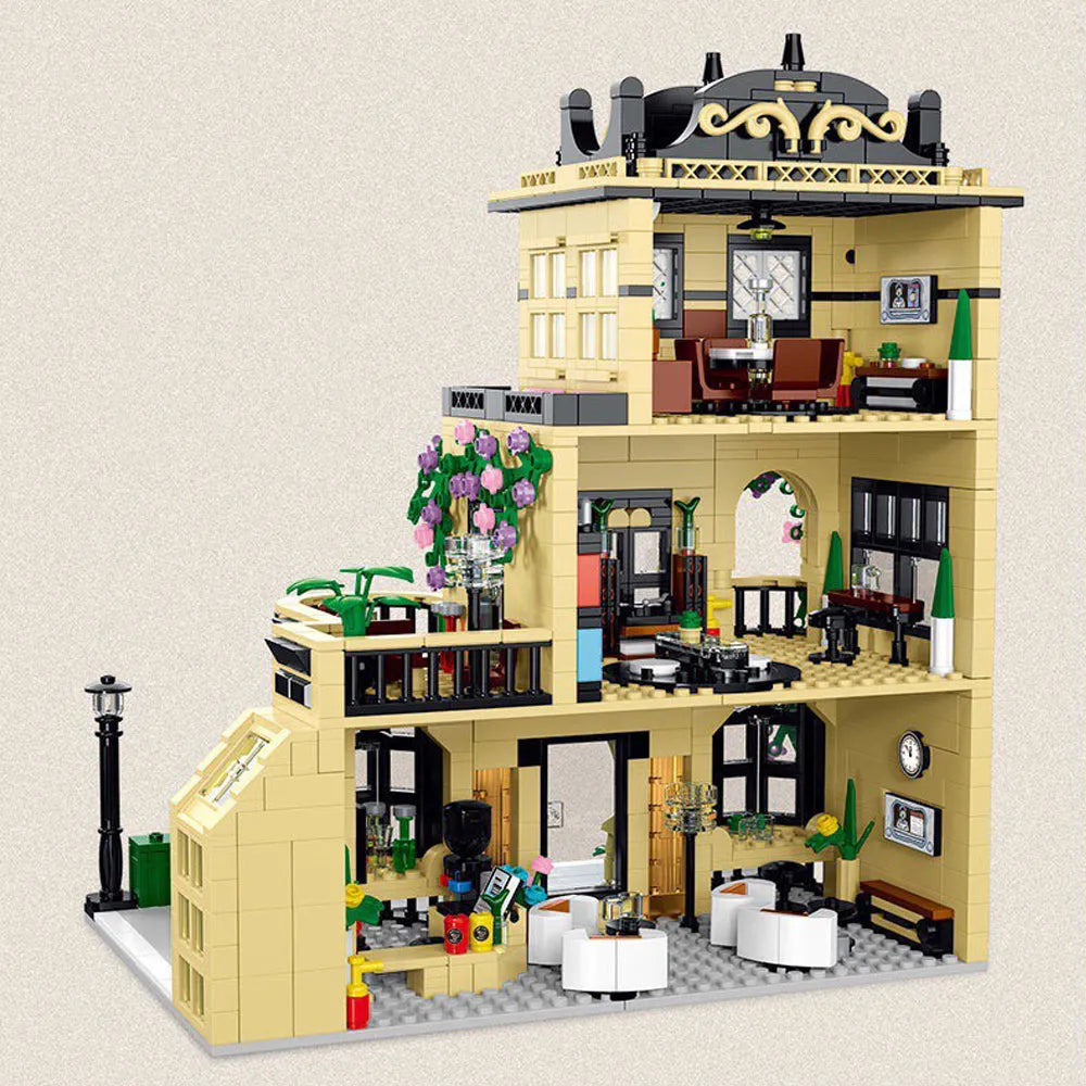 MORK MOC Building Block Set: Experts MOC City Cafe Block Module, Model 20113