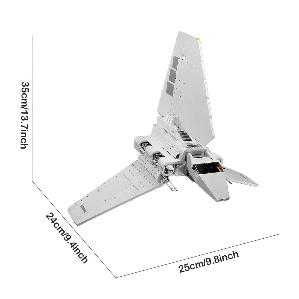 MOC Building Block Set: Star Wars MOC Imperial Shuttle Space Ship