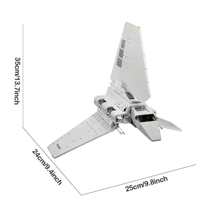 MOC Building Block Set: Star Wars MOC Imperial Shuttle Space Ship