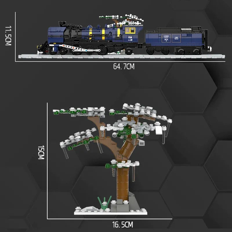 DK Building Block Set: Motorized Oriental Express Simulation Train, Model DK80018
