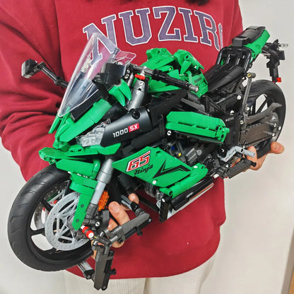 JieStar MOC Building Block Set: Kawasaki NINJA 1000SX Motorcycle, Model 58053