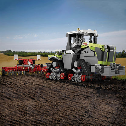 Trilumity Claas Xerion 5000 Tractor Building Block Set, 1:32 Scale, 1,335-Piece