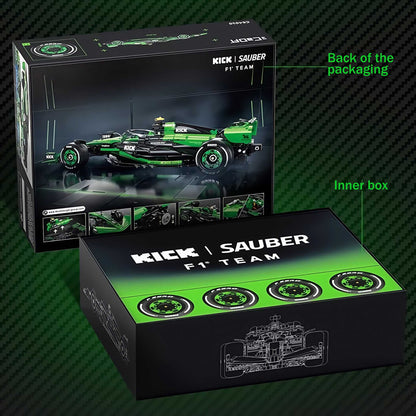 Trilumity Building Block Set: 1: 8 Kick Sauber F1 Team C44, Officially Licensed Model (2553-Piece)
