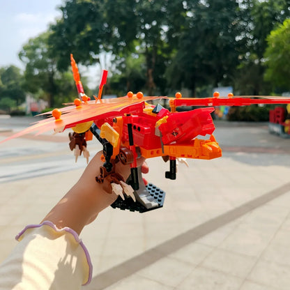 JieStar MOC Building Block Set: Movie Fire Dragon, Model JJ9019