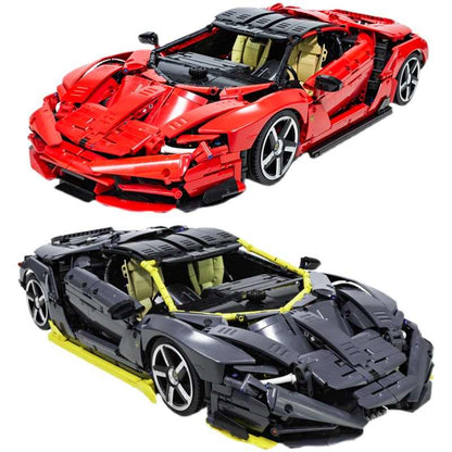 Trilumity Building Block Set: 1:8 Italian Bull Centenary Edition | Red Special Edition (3874-Piece)