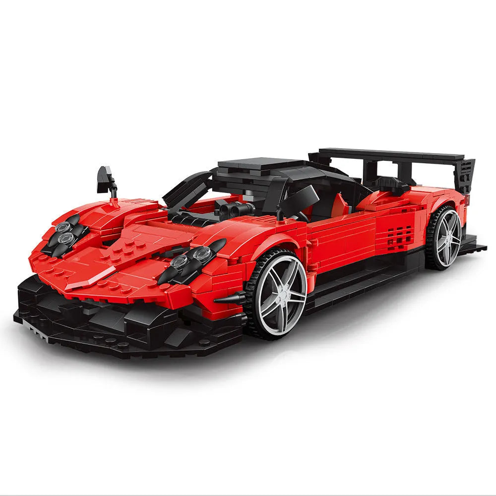 Mould King MOC Motorized Building Block Set: Supercar Pagani Zonda R Racing Car, Model 10041