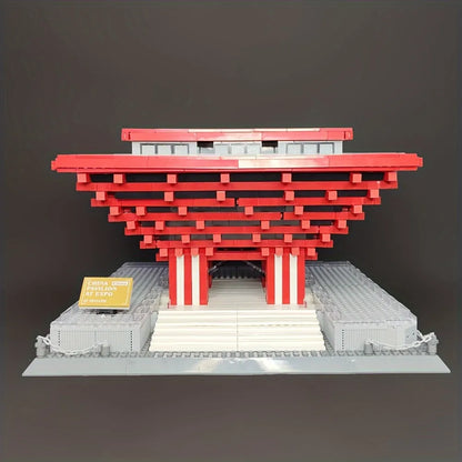 Wange Building Block Set: Famous China Pavilion At Expo 7210