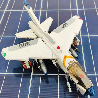 JieStar MOC Building Block Set: Aircraft A-7 Fighter Jet Attack Plane, Model 61044