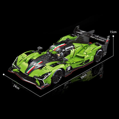 Trilumity Motorized Building Block Set: 1:8 The Ultimate LMDh Hybrid Prototype | 2024 Endurance (3771-Piece)