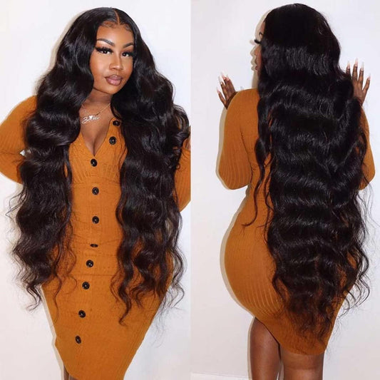 Trilumity Wear And Go Body Wave Brazilian Virgin Hair - Natural Black Hair Replacement Wig