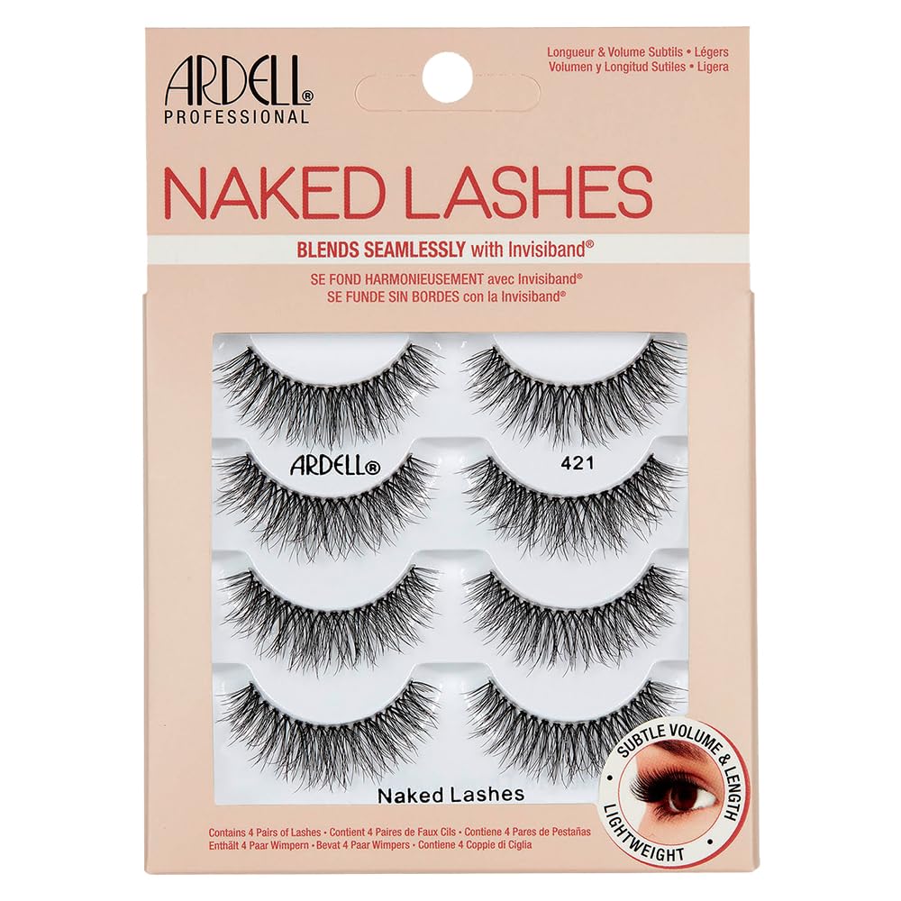 Trilumity Look Seamless Wispy Faux Mink Fiber - Black False Lashes
