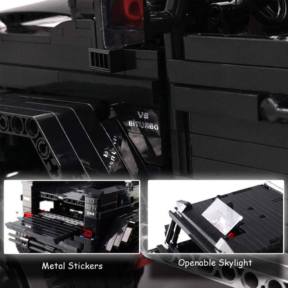Trilumity Building Block Set: Mercedes G63 6X6 Off-Road, Building Pickup Model (3300 Pieces)