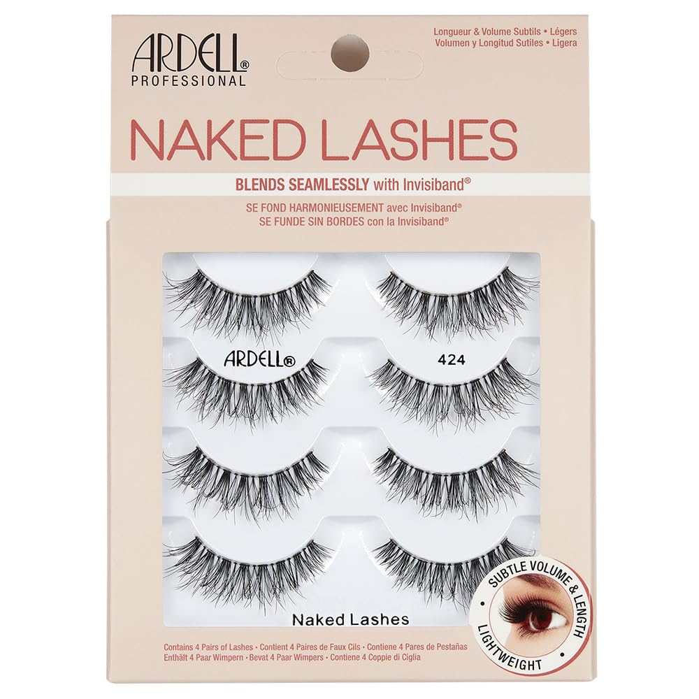 Trilumity Look Soft Wispy Faux Mink Fiber - Black False Lashes