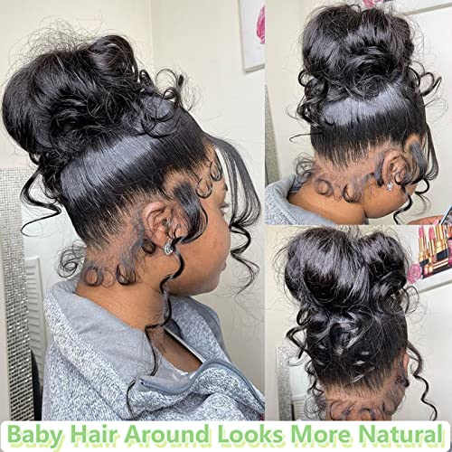 Trilumity 360 Full Lace Brazilian Body Wave Human Hair - Natural Color Hair Replacement Wig