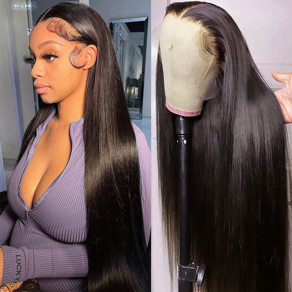 Trilumity Straight Front 220 Straight Human Hair - Natural Color Hair Replacement Wig