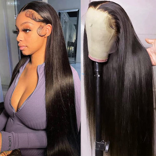 Trilumity Straight Front 220 Straight Human Hair - Natural Color Hair Replacement Wig