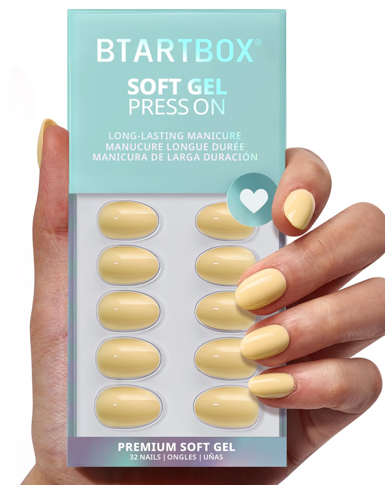 Trilumity Weekend Ease Xs Pastel Short Almond Soft Gel - Nude Pink Press On Nails