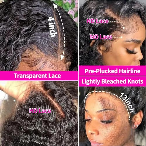 Trilumity Hd For Women Deep Wave Human Hair - Natural Black Hair Replacement Wig