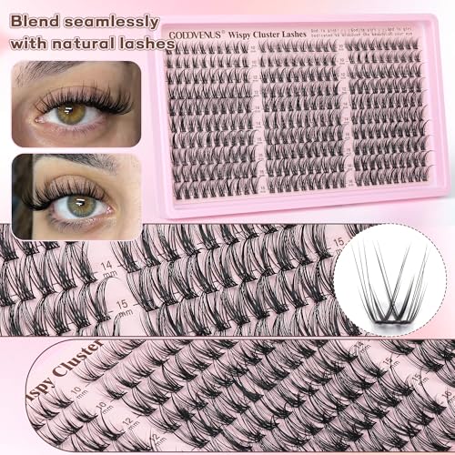 Trilumity Lash Clusters Kit Eyelash Wispy Faux Mink Fiber - Black False Lashes