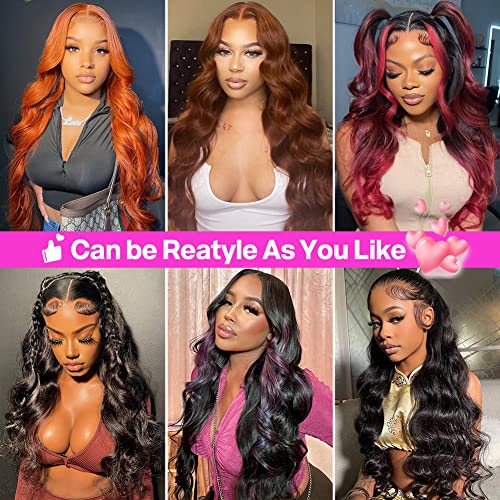 Trilumity 13X5 Small Knots Body Wave Human Hair - Natural Black Hair Replacement Wig