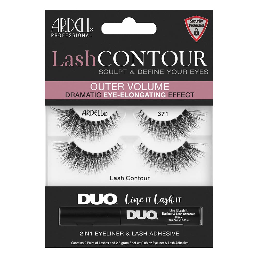 Trilumity Lash Contour 371 Outer Natural Faux Mink Fiber - Black False Lashes