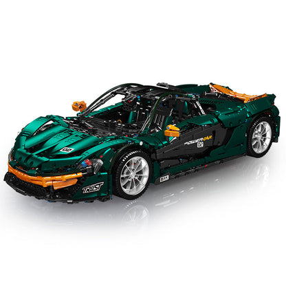 Trilumity Dark Green Beast McLaren P1 Supercar, Electric Air suspension Building Block Set, 1:8 Scale, Remote Control, 3,239-Piece