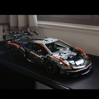 Trilumity Building Block Set: 1: 8 The Ultimate Italian Track-Only V12 Hypercar, Mirror Red Plated Limited Edition (4100+Piece)