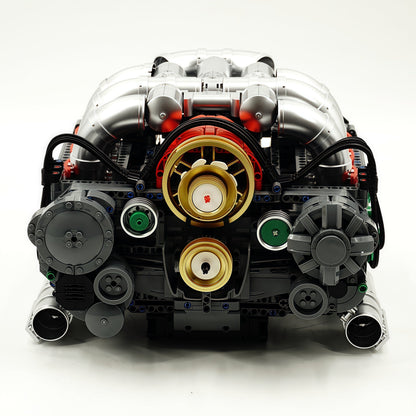 Trilumity Building Block Set: Motorised Flat 6 Engine (2376-Piece)