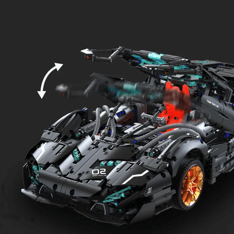 Trilumity Building Block Set: 1:8 Lamborghini Italian V8 Concept Supercar Set (3520-Piece)