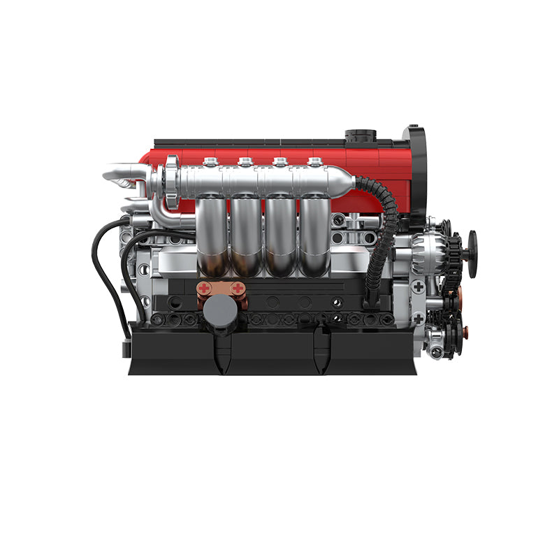 Trilumity Motorized Building Block Set: 🏁 4G63t | L4 Japanese Engine | Turbocharged Performance Model | 917-Piece