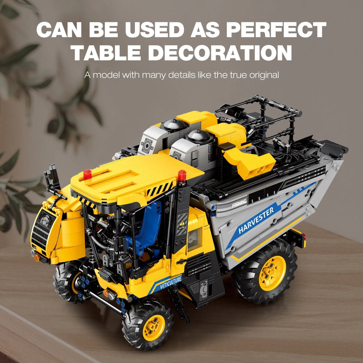 Reobrix MOC Building Block Set: Motorized Grape Harvester, Model RE22026