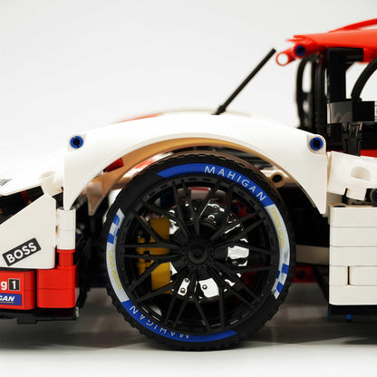 Trilumity Building Block Set: 1: 8 Porsche 963 Racing Car, Iconic Design and Authentic Details (3460-Piece)