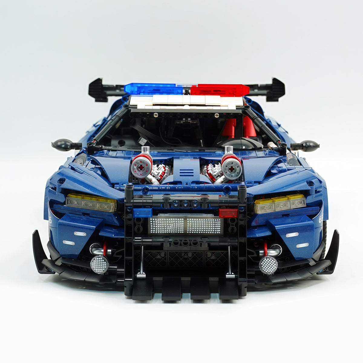 Trilumity Building Block Set: 1:8 American Mustang Police Car | The Ultimate RC Collector’s Item (3975-Piece)