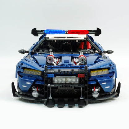 Trilumity Building Block Set: 1:8 American Mustang Police Car | The Ultimate RC Collector’s Item (3975-Piece)