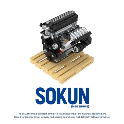 Trilumity Building Block Set: BMW M3 S50 Engine | Home Decor (292-Piece)
