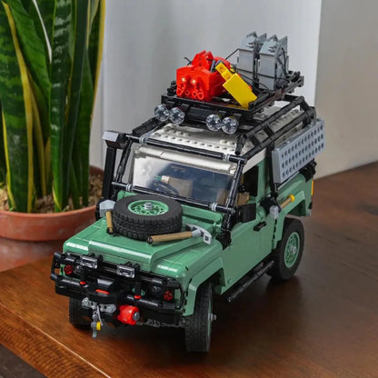 MOC Motorized Building Block Set: Land Rover Defender 90, Model E0090