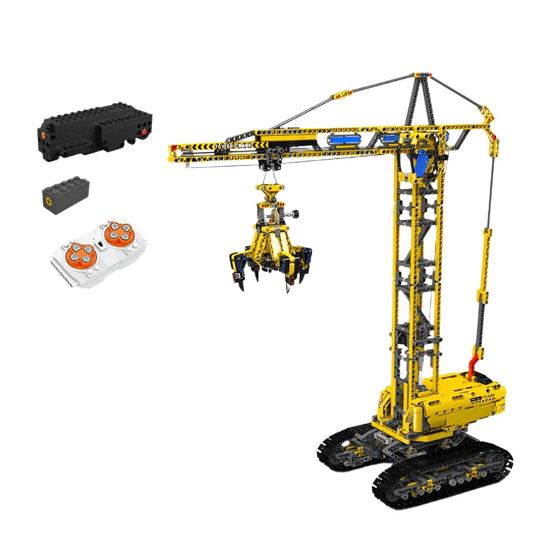 Trilumity City Building Crane Building Block Set, Remote Control, 1,731-Piece